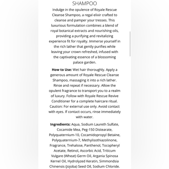 Royale rescue Revitalizing SHAMPOO & CONDITIONER NEW - Picture 4 of 7